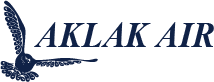 Aklak Air logo with gir falcon